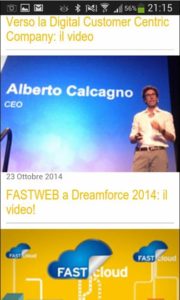 intranet mobile fastweb Calcagno