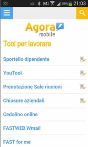 intranet mobile fastweb tool