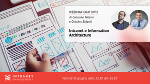 Cover - Webinar - intranet e information architecture - 25 giugno 2021